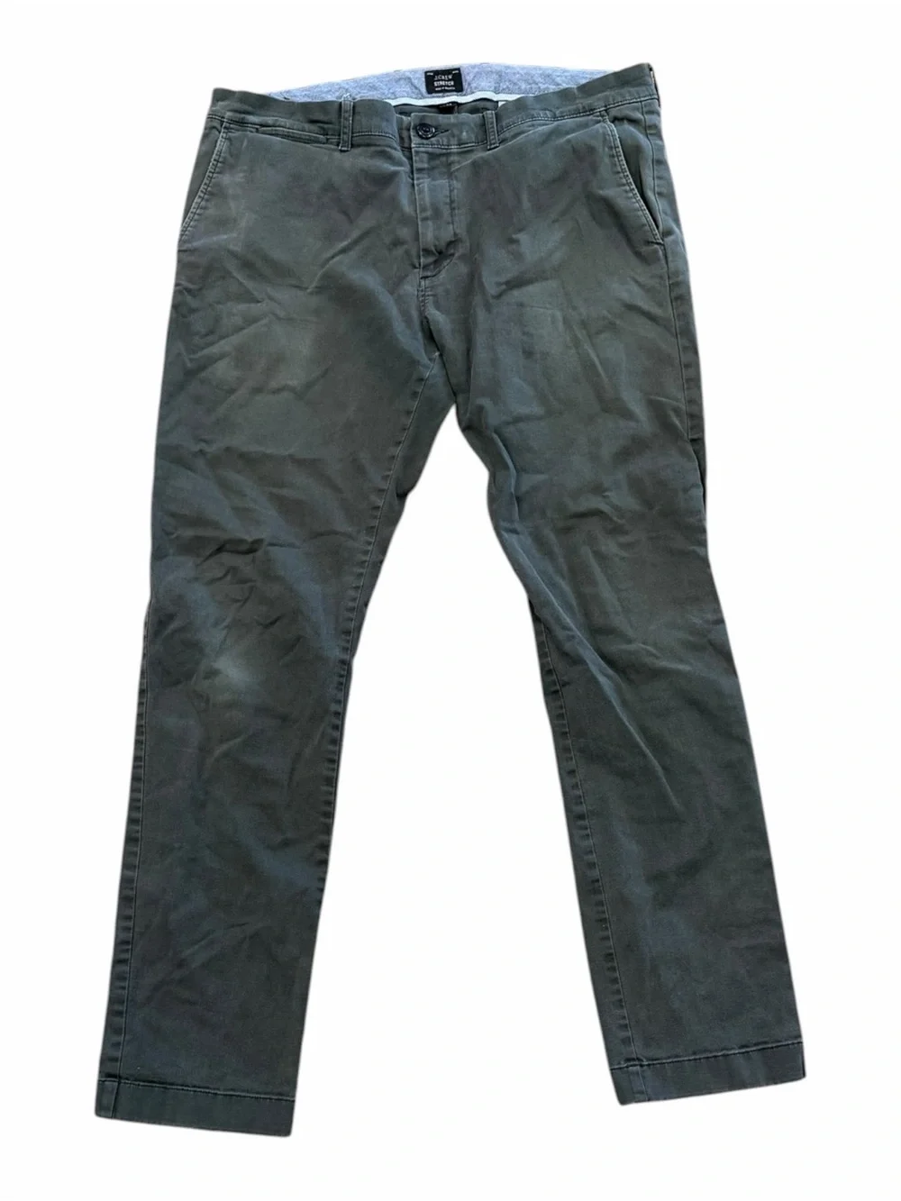 J.Crew Men’s Greenish Gray 481 Slim Chino Pants 34x32